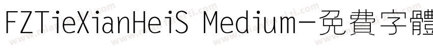 FZTieXianHeiS Medium字体转换